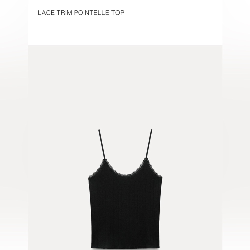 ZARA LACE TANK TOP